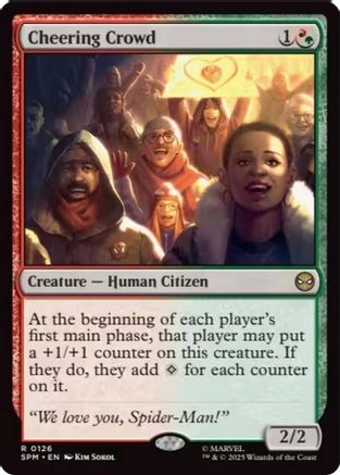 Cheering Crowd (SPM-126) - Marvel's Spider-Man Foil