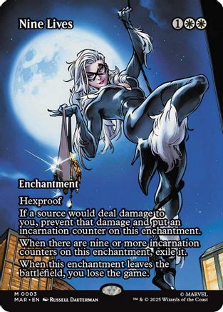 Nine Lives (Borderless) (MAR-003) - Marvel Eternal-Legal Foil