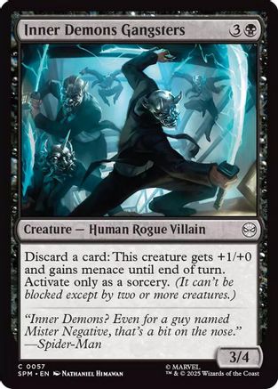 Inner Demons Gangsters (SPM-057) - Marvel's Spider-Man Foil