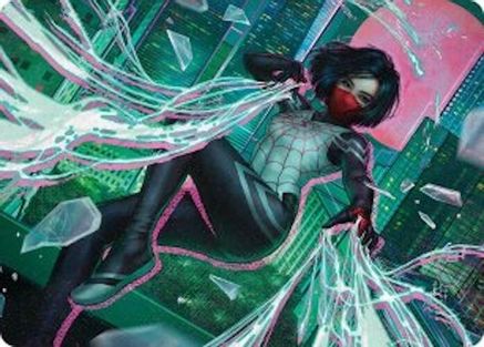 Silk, Web Weaver Art Card (29/54) (AASPM-029) - Art Series: Marvel's Spider-Man