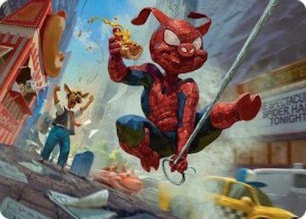 Spider-Ham, Peter Porker Art Card (AASPM-019) - Art Series: Marvel's Spider-Man