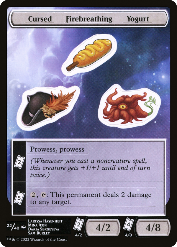 Cursed Firebreathing Yogurt (UNF-022) - Unfinity Sticker Sheets
