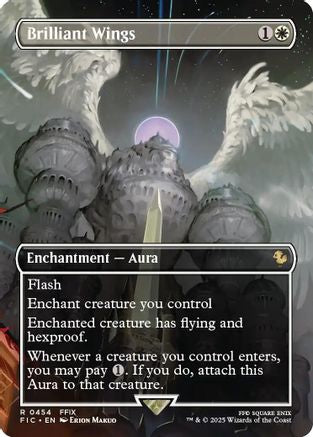 Brilliant Wings (Borderless) (FIC-454) - Commander: FINAL FANTASY Foil