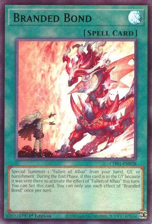 Branded Bond (CH01-EN028) - THE CHRONICLES DECK: The Fallen & The Virtuous (All-Foil Edition) 1st Edition