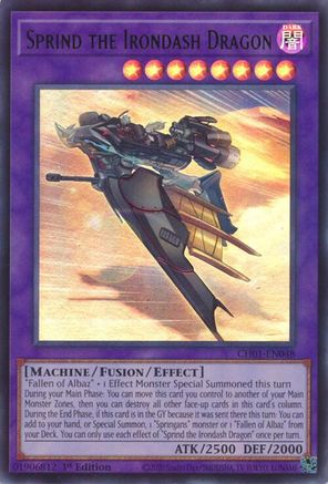 Sprind the Irondash Dragon (CH01-EN048) - THE CHRONICLES DECK: The Fallen & The Virtuous (All-Foil Edition) 1st Edition
