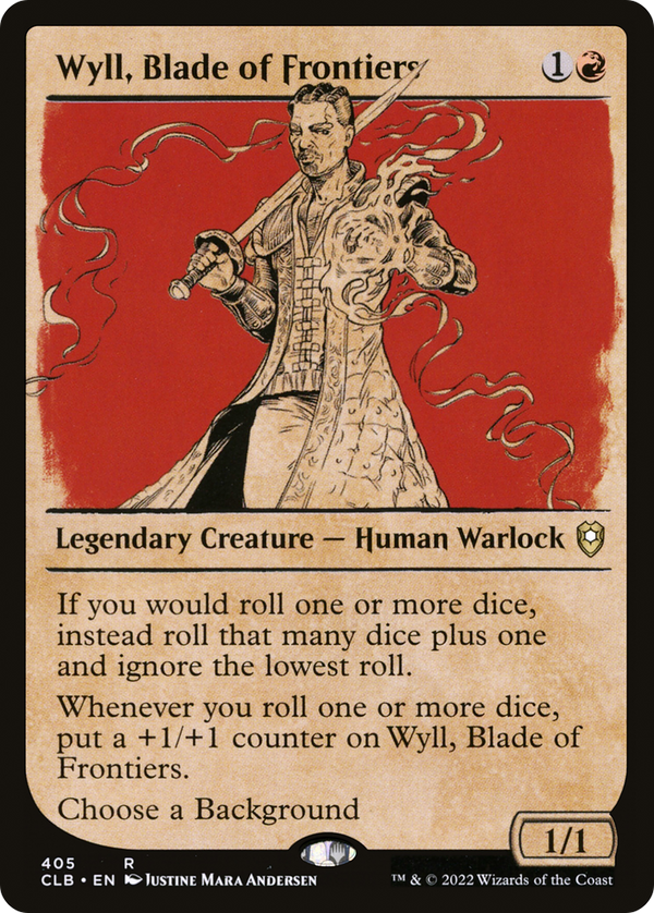 Wyll, Blade of Frontiers (Showcase) (CLB-405) - Commander Legends: Battle for Baldur's Gate: (Showcase) Foil