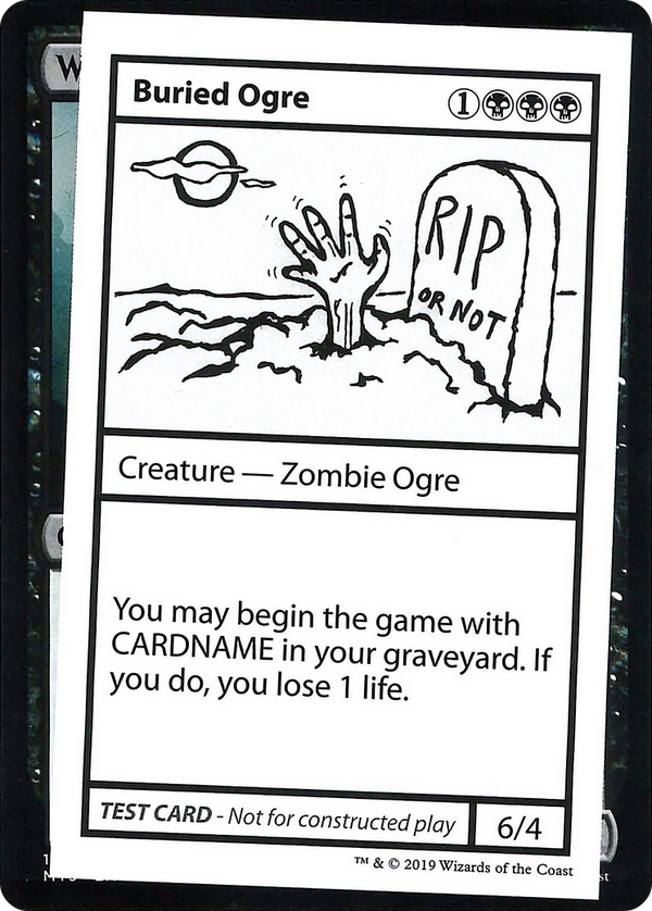 Buried Ogre (No PW Symbol) (CMB1-) - Mystery Booster Playtest Cards 2021