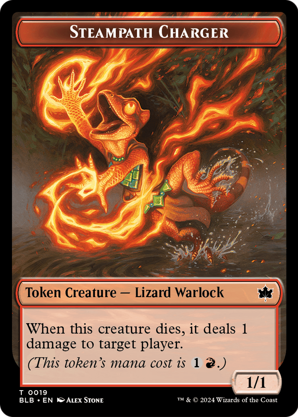 Steampath Charger Token (BLB-019) - Bloomburrow Tokens