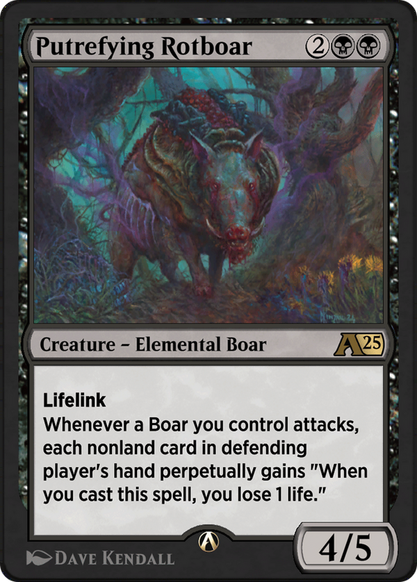 Putrefying Rotboar (YBLB-010) - Alchemy: Bloomburrow