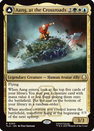 Aang, at the Crossroads (TLA-203) - Avatar: The Last Airbender Foil