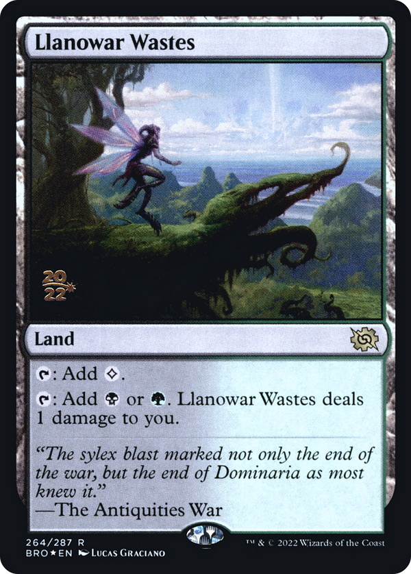 Llanowar Wastes (PRE-264) - The Brothers' War Promos Foil