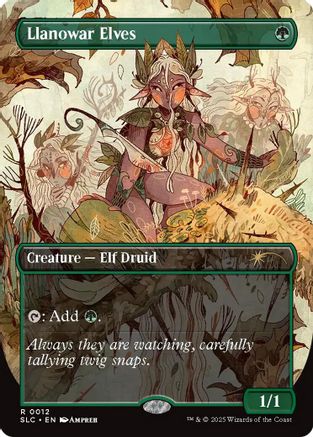 Llanowar Elves (SLC-012) - Secret Lair Countdown Kit Foil