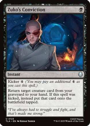 Zuko's Conviction (TLA-123) - Avatar: The Last Airbender Foil