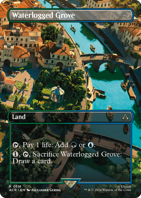 Waterlogged Grove (Borderless) (ACR-116) - Assassin's Creed