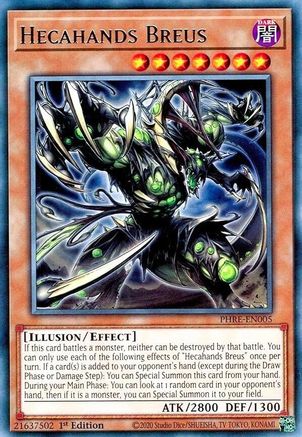Hecahands Breus (PHRE-EN005) - Phantom Revenge 1st Edition