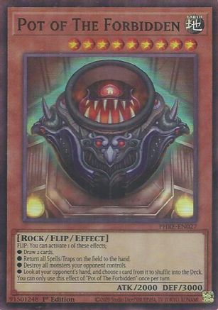 Pot of The Forbidden (Super Rare) (PHRE-EN027) - Phantom Revenge 1st Edition