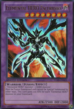 Elemental HERO Escuridao (YG09-EN001) - Yu-Gi-Oh! GX Manga Promotional Cards Limited