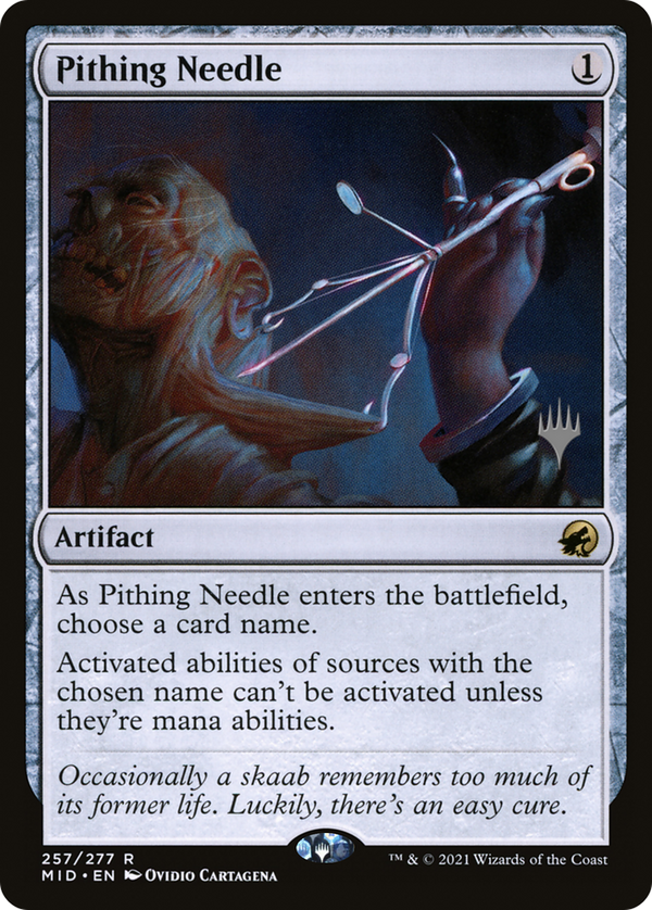 Pithing Needle (PPMID-257) - Innistrad: Midnight Hunt Promos Foil