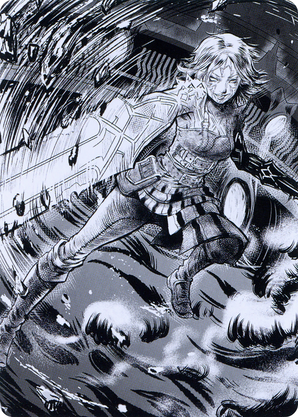 Nahiri, the Unforgiving // Nahiri, the Unforgiving (AONE-080) - Phyrexia: All Will Be One Art Series (Borderless) Foil