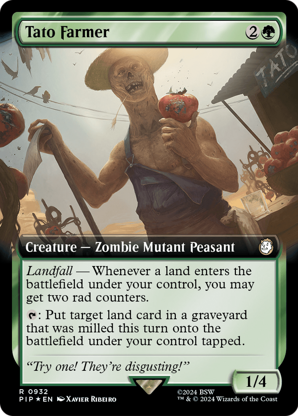 Tato Farmer (Extended Art) (Surge Foil) (PIP-932) - Fallout: (Extended Art) Foil