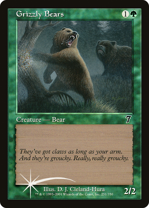 Grizzly Bears (7ED-251★) - 7th Edition