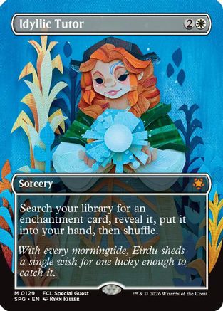 Idyllic Tutor (Borderless) (SPG-129) - Special Guests Foil