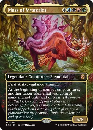Mass of Mysteries (Borderless) (ECC-003) - Commander: Lorwyn Eclipsed Foil