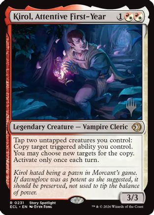 Kirol, Attentive First-Year (PPECL-231) - Promo Pack: Lorwyn Eclipsed Foil