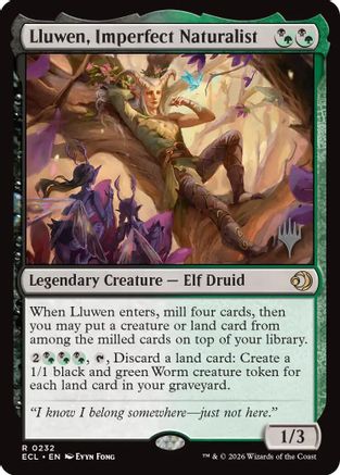 Lluwen, Imperfect Naturalist (PPECL-232) - Promo Pack: Lorwyn Eclipsed Foil