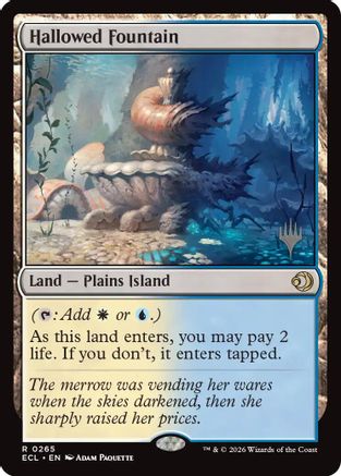 Hallowed Fountain (PPECL-265) - Promo Pack: Lorwyn Eclipsed Foil