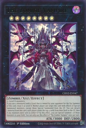 The Zombie Vampire (CH02-EN047) - THE CHRONICLES DECK: Spirit Charmers (All-Foil Edition) 1st Edition
