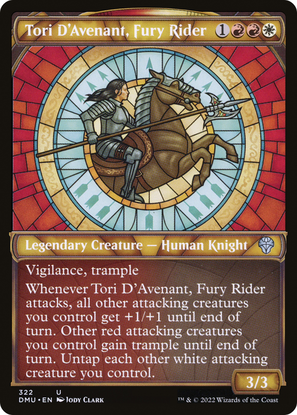 Tori D'Avenant, Fury Rider (Showcase) (DMU-322) - Dominaria United: (Showcase)