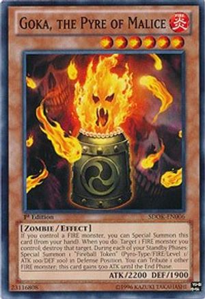 Goka, the Pyre of Malice (SDOK-EN006) - Structure Deck: Onslaught of the Fire Kings 1st Edition