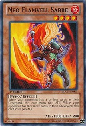 Neo Flamvell Sabre (SDOK-EN011) - Structure Deck: Onslaught of the Fire Kings 1st Edition