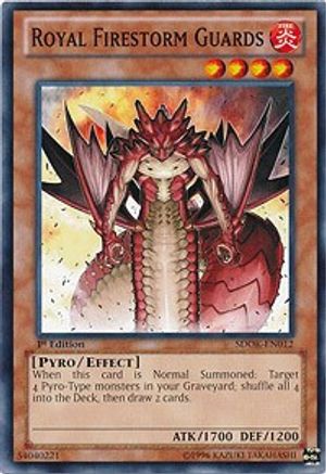 Royal Firestorm Guards (SDOK-EN012) - Structure Deck: Onslaught of the Fire Kings 1st Edition