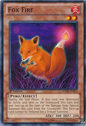 Fox Fire (SDOK-EN018) - Structure Deck: Onslaught of the Fire Kings 1st Edition