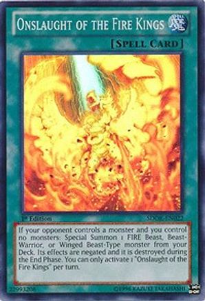Onslaught of the Fire Kings (SDOK-EN022) - Structure Deck: Onslaught of the Fire Kings 1st Edition