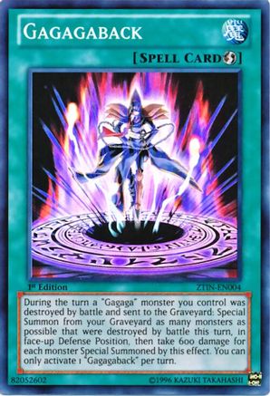 Gagagaback (ZTIN-EN004) - 2013 Zexal Collection Tin 1st Edition