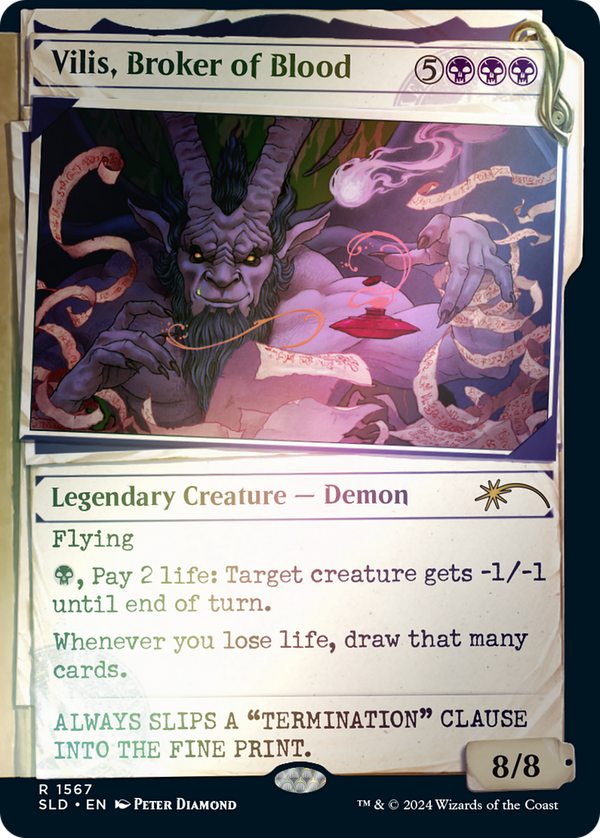 Vilis, Broker of Blood (Rainbow Foil) (SLD-1567★) - Secret Lair Drop: (Showcase) Foil