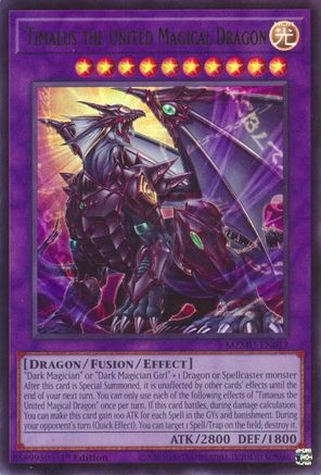 Timaeus the United Magical Dragon (MZMU-EN012) - Maze of Muertos 1st Edition