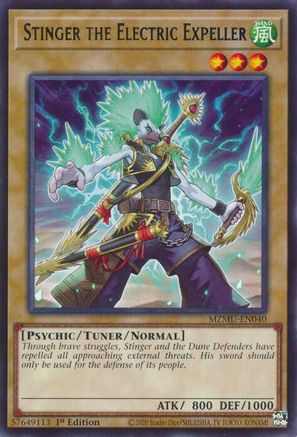 Stinger the Electric Expeller (MZMU-EN040) - Maze of Muertos 1st Edition
