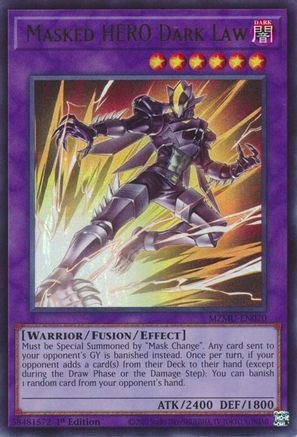 Masked HERO Dark Law (MZMU-EN070) - Maze of Muertos 1st Edition