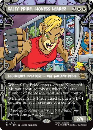 Sally Pride, Lioness Leader (Showcase) (TMT-225) - Teenage Mutant Ninja Turtles Foil
