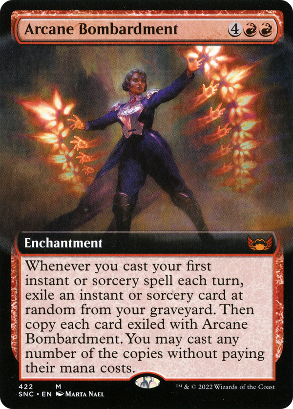 Arcane Bombardment (Extended Art) (SNC-422) - Streets of New Capenna: (Extended Art)