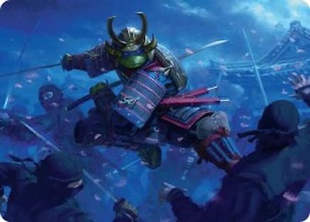 Leonardo, Sewer Samurai Art Card (1/54) (ASTMT-001) - Art Series: Teenage Mutant Ninja Turtles