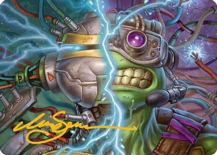 Mind Transfer Protocol Art Card (Gold-Stamped Signature) (ASTMT-005) - Art Series: Teenage Mutant Ninja Turtles