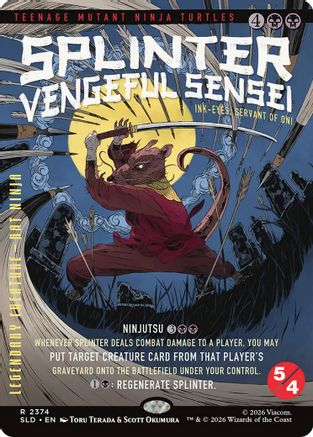 Splinter, Vengeful Sensei - Ink-Eyes, Servant of Oni (SLD-2374) - Secret Lair Drop Series