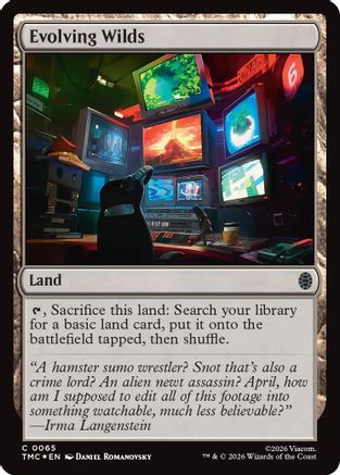 Evolving Wilds (Surge Foil) (TMC-065) - Commander: Teenage Mutant Ninja Turtles Foil