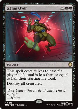 Game Over (Surge Foil) (TMC-018) - Commander: Teenage Mutant Ninja Turtles Foil