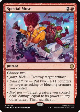 Special Move (Surge Foil) (TMC-026) - Commander: Teenage Mutant Ninja Turtles Foil